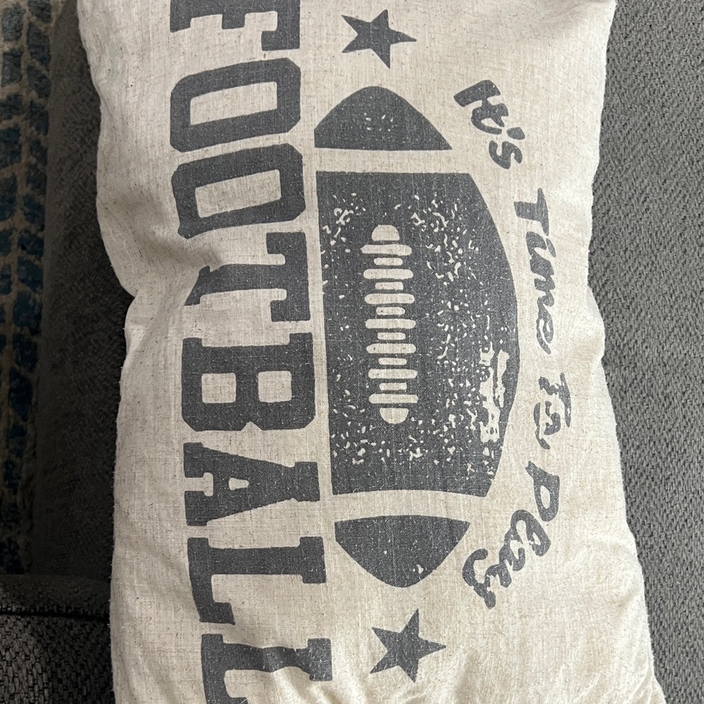 Football Themed Decorative Pillows - set of 2